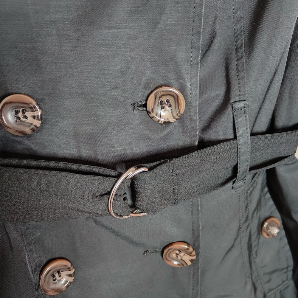 Pelle Studio Size Medium Double Button Solid Blac… - image 8